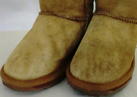ムートンブーツの汚れ1アフター