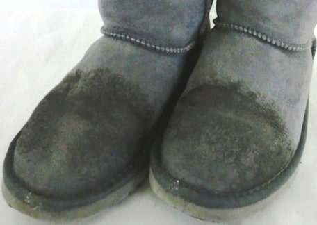 ムートンブーツの汚れ3ビフォー