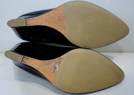 ハーフソールとかかとの修理(レディース)アフター