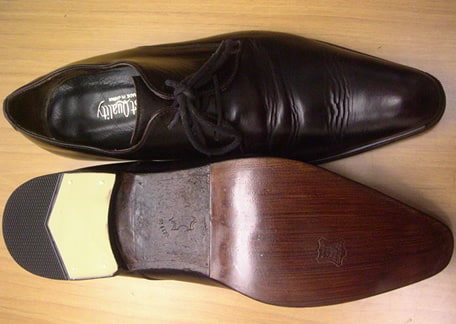 ハーフソールとかかとの修理(メンズ)アフター